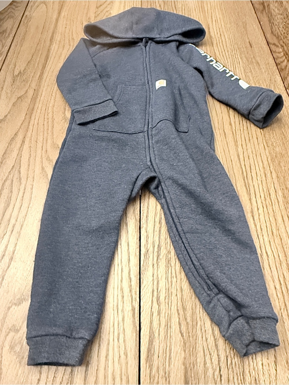 Carhartt Kids Navy Hooded Zip Outfit one piece Sz 18 mo. NWOT W